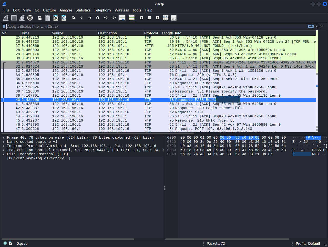 0.pcap Wireshark Capture